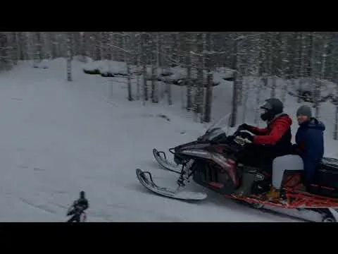 Снегоход PROMAX SRX 500 подьем в затяжную гору, два пассажира, тестируем PROMAX