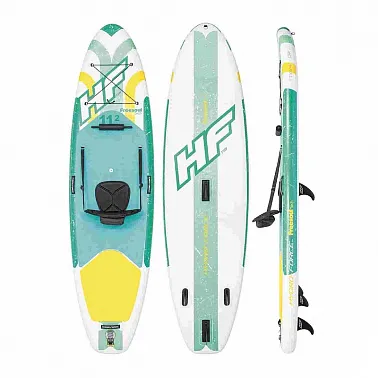 Надувная доска для sup-бординга BESTWAY HYDRO FORCE 11.2 WINDSURF без паруса