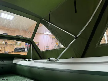 Ходовой комб. (носовой+основной) тент MISHIMO 460 RIVER JET кмф зеленый (6)