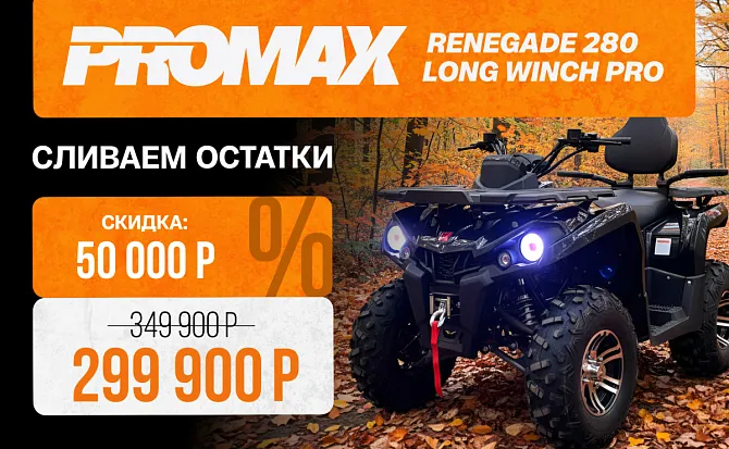 Квадроцикл PROMAX RENEGADE 280 LONG WINCH PRO