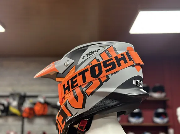 Шлем кроссовый HETOSHI OF836 EXOSS CROSS PRO MX289 цв.Серо-оранжево-черный Матовый р.XL
