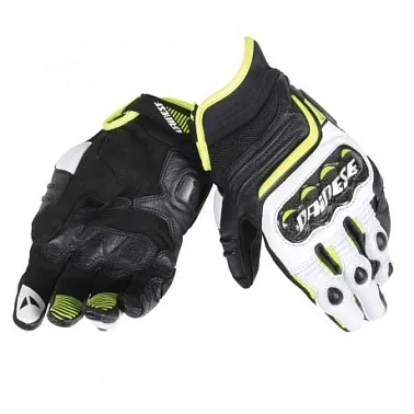 Перчатки CARBON D1 SHORT BLACK/WHITE/FLUO-YELLOW