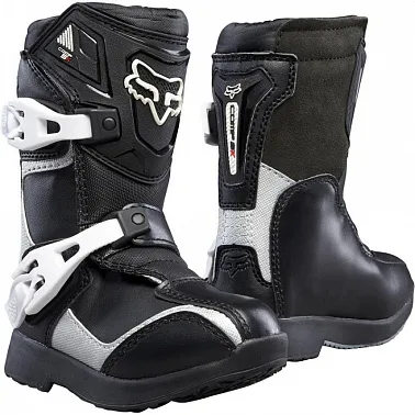 Мотоботы детские Fox Comp 5 Kids Boot Black/Silver