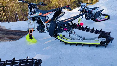 Гусеничный комплект SNOWRIDER SR104 TXR 2026 (гусеничный блок, трак, лыжа) для эндуро и кросс. мото