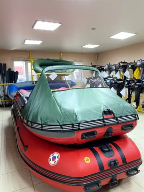 Носовой тент MISHIMO 410 RIVER JET зеленый