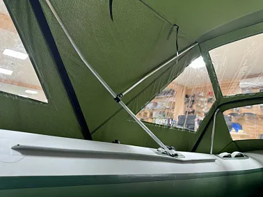 Ходовой комб. (носовой+основной) тент MISHIMO 460 RIVER JET кмф зеленый (6)