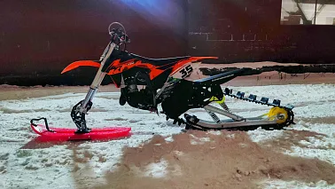 Гусеничный комплект SNOWRIDER SR120 TXR 2026 (гусеничный блок, трак, лыжа) для эндуро и кросс. мото
