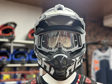 Шлем кроссовый HETOSHI OF836 EXOSS CROSS PRO MX289 цв.Серый с черными вставками Матовый р.L