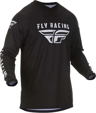 Футболка для мотокросса FLY RACING UNIVERSAL черная (2019)