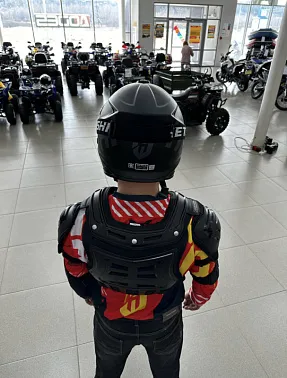 Мотозащита (черепаха с рукавами) ACE BIKER XD4-96 цв. Черный р.S