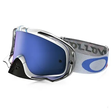 Очки для мотокросса OAKLEY Crowbar R. Villopoto Series  / синяя Iridium  (OO7025-33)