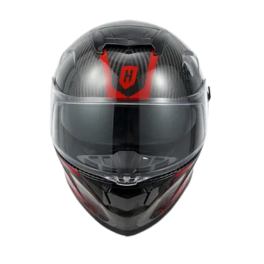 Шлем интеграл карбоновый HETOSHI FF936S CARBON RED WHITE р.XL