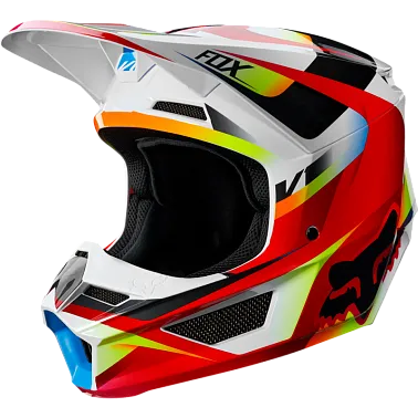 Мотошлем подростковый Fox V1 Motif Youth Helmet Red/White