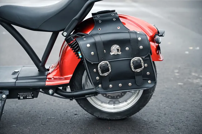 Электробайк WHITE SIBERIA WILD WHEEL RED 3950W