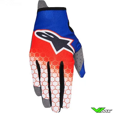 Перчатки RADAR FLIGHT GLOVES RED BLUE WHT