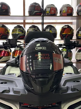 Шлем интеграл HETOSHI QIKE CARBON FIBER XD1-474 цв.Черный р. XL