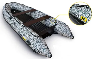 Лодка надувная моторная SOLAR-420 Strela Jet tunnel