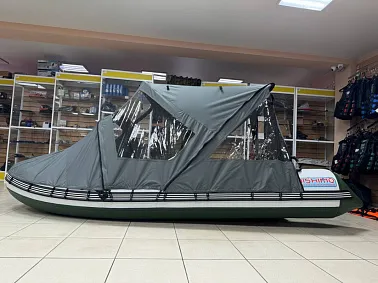 Ходовой комб. (носовой+основной) тент MISHIMO 400 FAMILY PRO/LITE/LITE DF тем.серый (7)