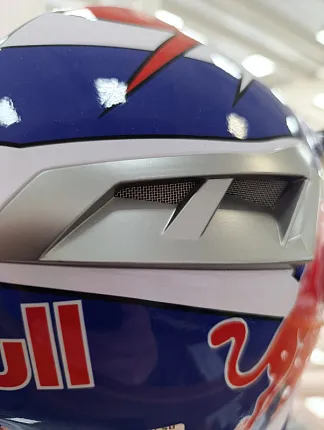 Шлем кроссовый HETOSHI RED BULL XD1-86 цв. Бело-фиолетовый р. XXL
