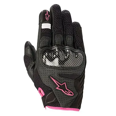 Перчатки STELLA SMX-1 AIR GLOVES BLACK WHITE FUCHSIA