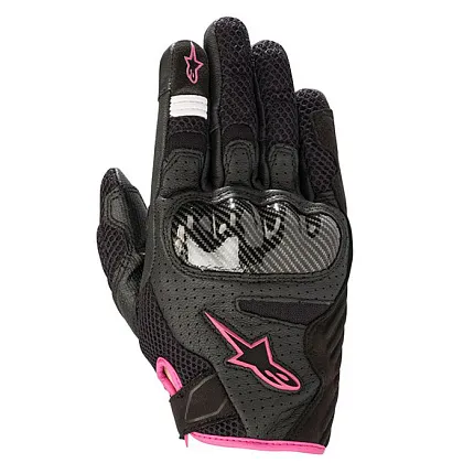Перчатки STELLA SMX-1 AIR GLOVES BLACK WHITE FUCHSIA