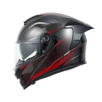 Шлем интеграл карбоновый HETOSHI FF936S CARBON RED WHITE р.XXL