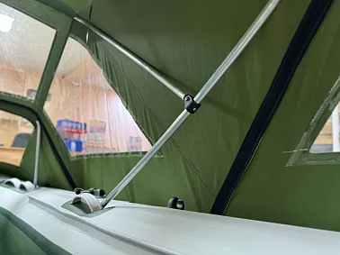 Ходовой комб. (носовой+основной) тент MISHIMO 420 RIVER FJET PRO кмф зеленый (6)